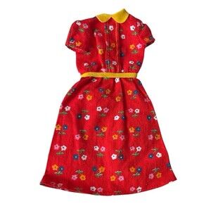 Vintage Mattel Barbie Rare Starr Red Floral Dress Teen Tracy Kelley 1979